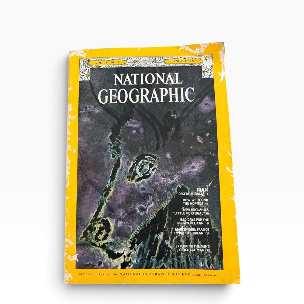 National Geographic Magazine January 1975 Vol 147 No 1 Iran Ice Age Man